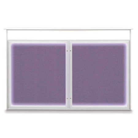 United Visual Products Open Faced Traditional Rounded Corkboard UV647ARC-WHITE-ULTMAR